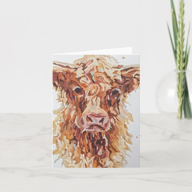 Harry Cow greeting card (BLANK) (Front)
