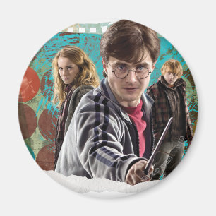 Harry, Hermione, and Ron 1 Magnet