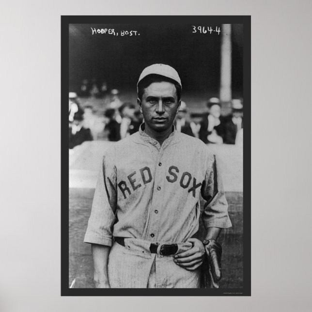 Harry Hooper Red Sox Baseball 1914 Poster (Front)