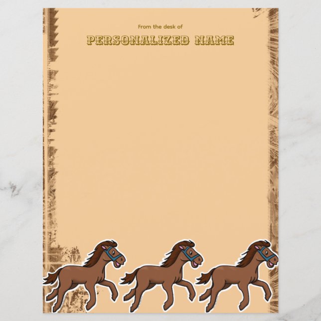 Harry Horse Rustic Unlined Paper Sheet (Front)