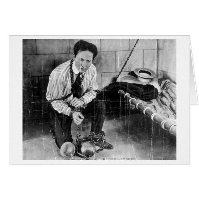 Harry Houdini About to Escape from Prison (Front Horizontal)
