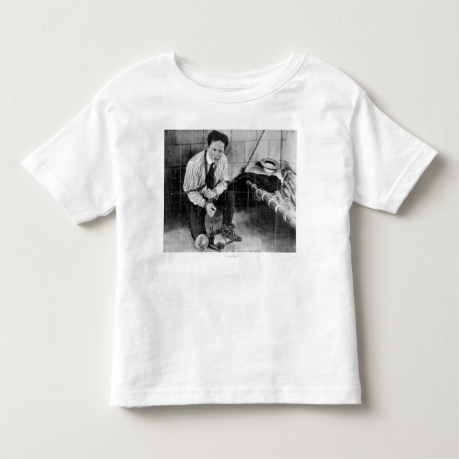 Harry Houdini About to Escape from Prison Toddler T-Shirt (Front)