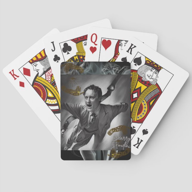 Harry Houdini Cards Portrait Art Pop Art (Back)