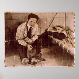 Harry HOUDINI Escape Artist VAUDEVILLE Poster