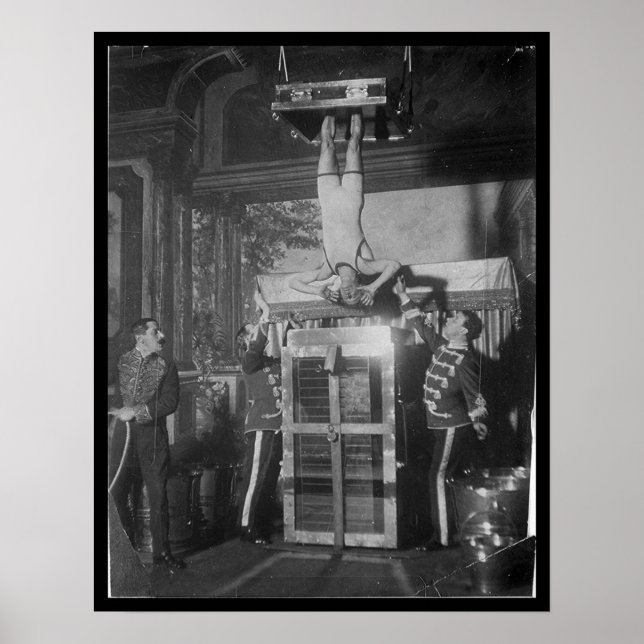 Harry HOUDINI Escape Artist Water Torture Poster (Front)