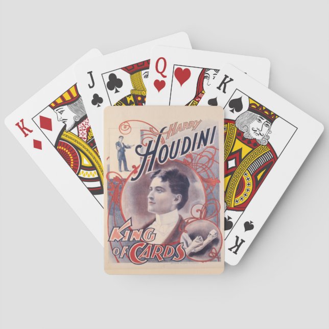Harry Houdini, king of cards 1895  (Back)