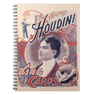 Harry Houdini, king of cards 1895 Notebook