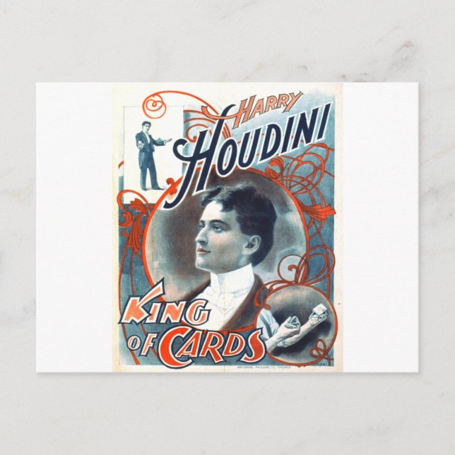 Harry Houdini Postcard (Front)