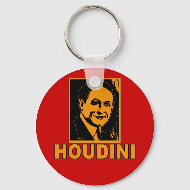 Harry Houdini Poster T shirts, Mugs, Gifts Key Ring (Front)