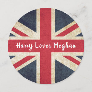 Harry Loves Meghan Royal Wedding Custom Invitation