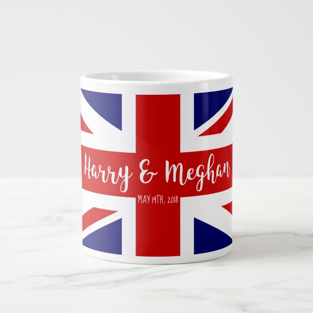 Harry & Meghan | Royal Wedding Commemoration Large Coffee Mug (Front)