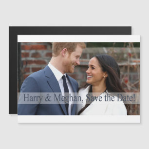 Harry & Meghan, Save the Date! Magnetic Invitation