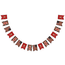 Harry Meghan UK USA Flag Wedding Party Banner