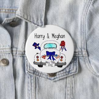 Harry & Meghan Wedding, May 19th 2018 10 Cm Round Badge