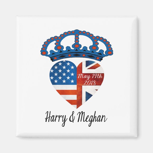 Harry & Meghan Wedding, May 19th 2018 Magnet (Front)