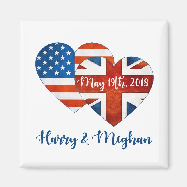 Harry & Meghan Wedding, May 19th 2018 Magnet (Front)