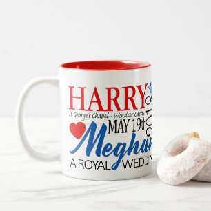 Harry & Meghan Wedding, May 19th 2018 Two-Tone Coffee Mug