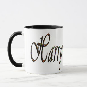 Harry, Name, Logo, Black Ringer Combo Coffee Mug. Mug