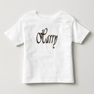 Harry, Name, Logo, Toddlers White T-shirt