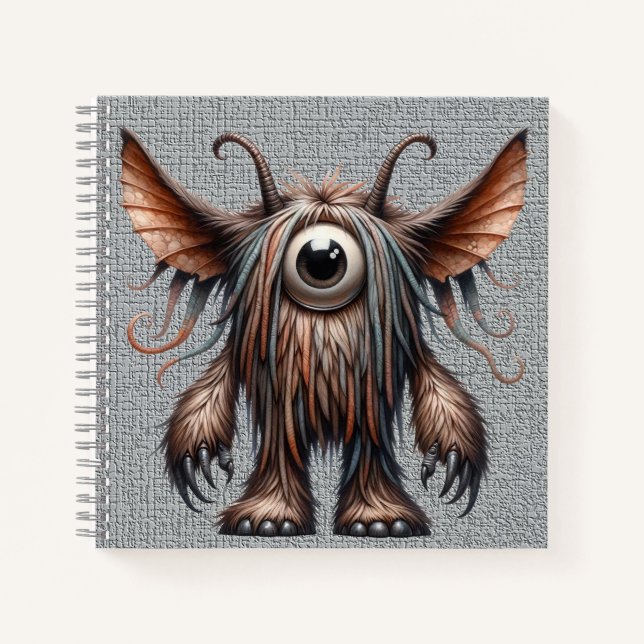 Harry - One-eyed Monster Spiral Notebook (Front)
