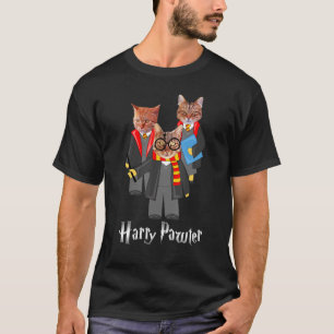 Harry Pawter Kitten  For Cat , Cute Potter Cats T-Shirt