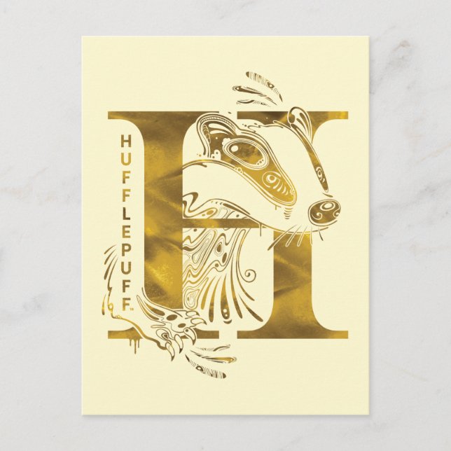 Harry Potter | Aguamenti HUFFLEPUFF™ Graphic Postcard (Front)