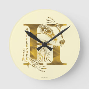 Harry Potter   Aguamenti HUFFLEPUFF™ Graphic Round Clock