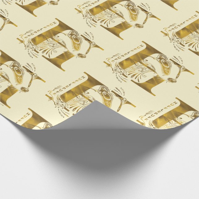 Harry Potter | Aguamenti HUFFLEPUFF™ Graphic Wrapping Paper (Corner)