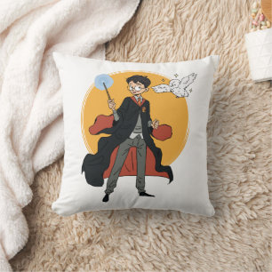 HARRY POTTER™ and Hedwig Illustration Cushion