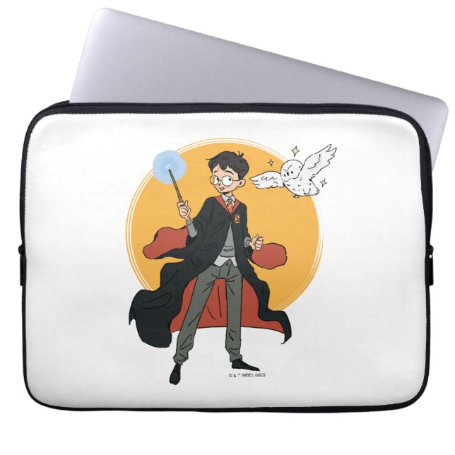 HARRY POTTER™ and Hedwig Illustration Laptop Sleeve (Front)