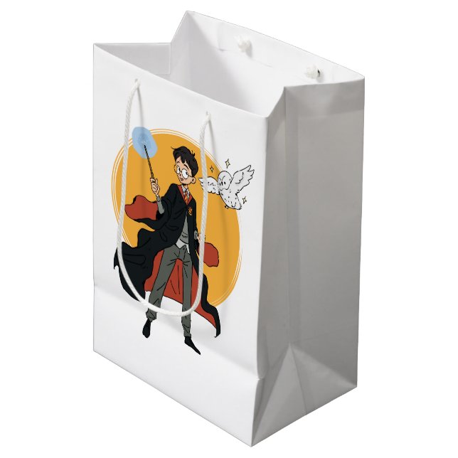 HARRY POTTER™ and Hedwig Illustration Medium Gift Bag (Front Angled)