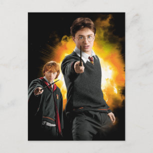 Harry Potter and Ron Weasely Postcard