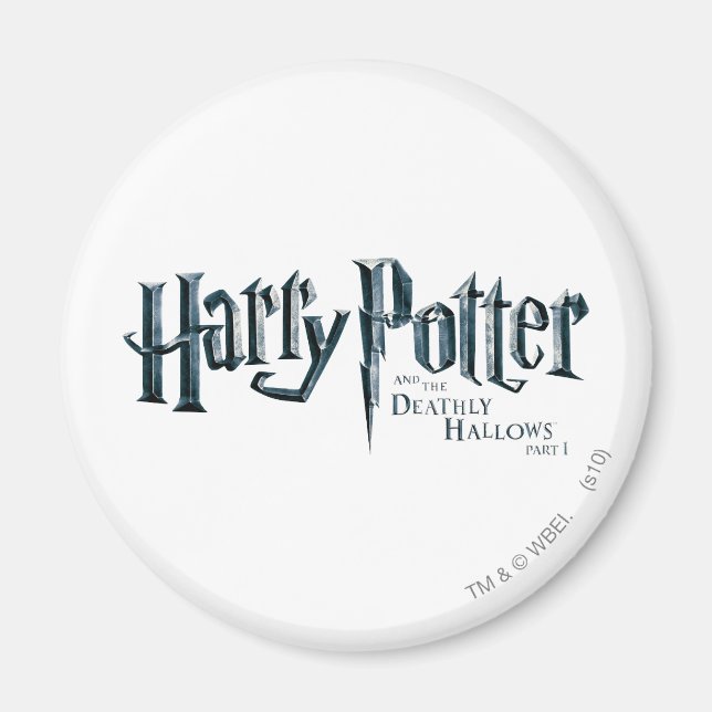 Harry Potter and the Deathly Hallows Logo 1 2 Magnet (Front)