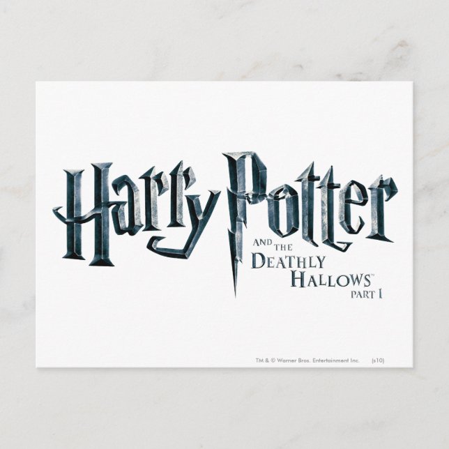 Harry Potter and the Deathly Hallows Logo 1 2 Postcard (Front)