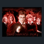 HARRY POTTER AND THE ORDER OF THE PHOENIX™ Red Poster<br><div class="desc">Celebrate the courage and unity of the Order of the Phoenix with this striking red poster. Perfect for fans of Harry Potter and the Order of the Phoenix,  this design captures the strength and resilience of those who fought against the forces of darkness.</div>