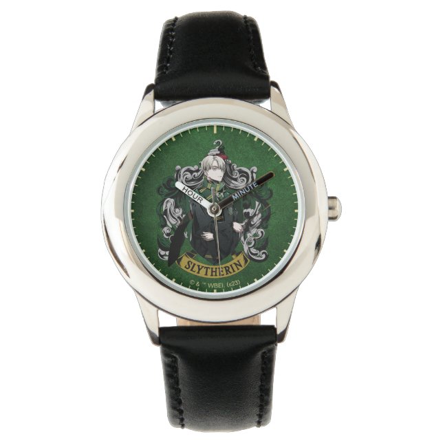 HARRY POTTER™ | Anime Draco Malfoy House Crest Watch (Front)
