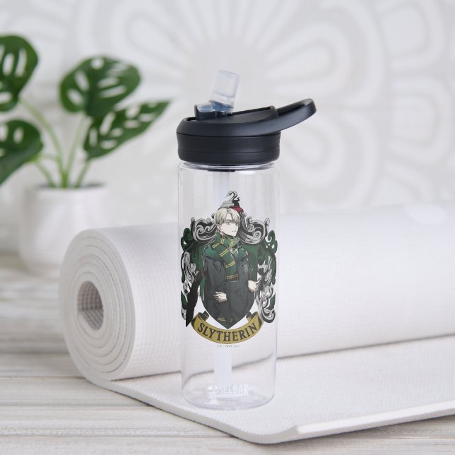 HARRY POTTER™ | Anime Draco Malfoy House Crest Water Bottle (Yoga)