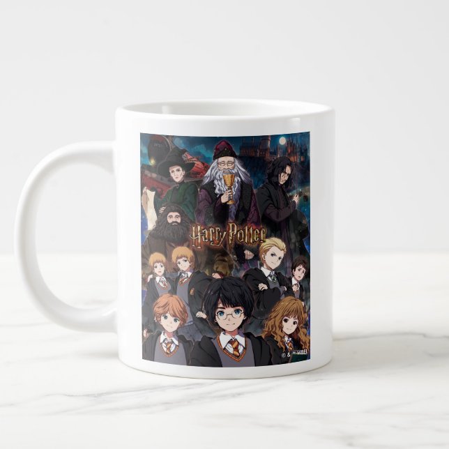 HARRY POTTER™ Anime Ensemble Scene Large Coffee Mug (Left)