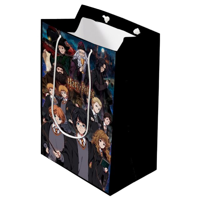 HARRY POTTER™ Anime Ensemble Scene Medium Gift Bag (Front Angled)