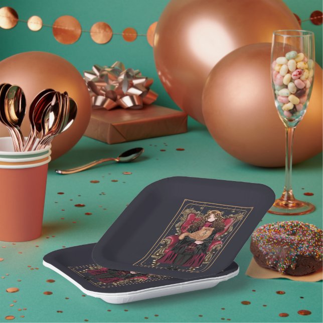 HARRY POTTER™ | Anime Hermione Granger Seated Paper Plate (Multi)