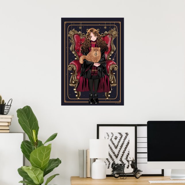 HARRY POTTER™ | Anime Hermione Granger Seated Poster (Home Office)