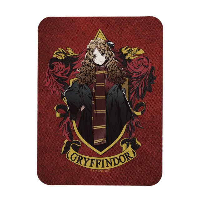HARRY POTTER™ | Anime Hermione House Crest Magnet (Vertical)