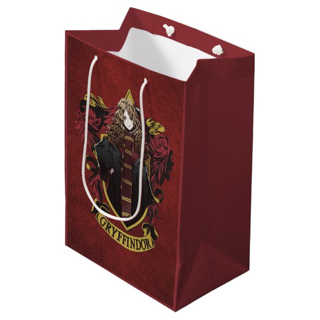 HARRY POTTER™ | Anime Hermione House Crest Medium Gift Bag (Front Angled)