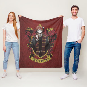 HARRY POTTER™ Anime Ron Weasley House Crest Fleece Blanket