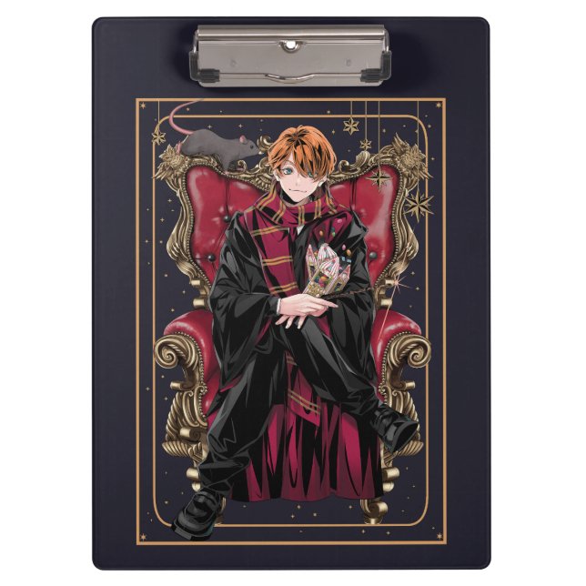 HARRY POTTER™ | Anime Ron Weasley Seated Clipboard (Front)