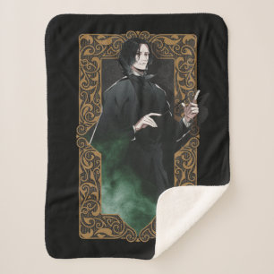 HARRY POTTER™   Anime Snape Frame Graphic Sherpa Blanket
