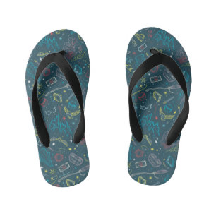 HARRY POTTER™ Artefacts Line Art Pattern Kid's Thongs