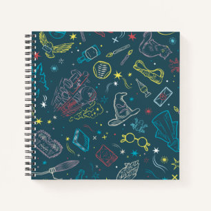 HARRY POTTER™ Artefacts Line Art Pattern Notebook