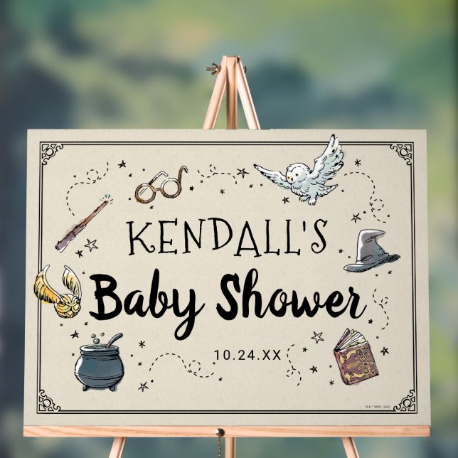 Harry Potter Baby Shower  Acrylic Sign (Neutral)