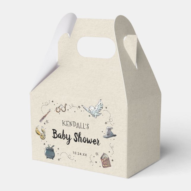 HARRY POTTER™ Baby Shower Favour Box (Front Side)